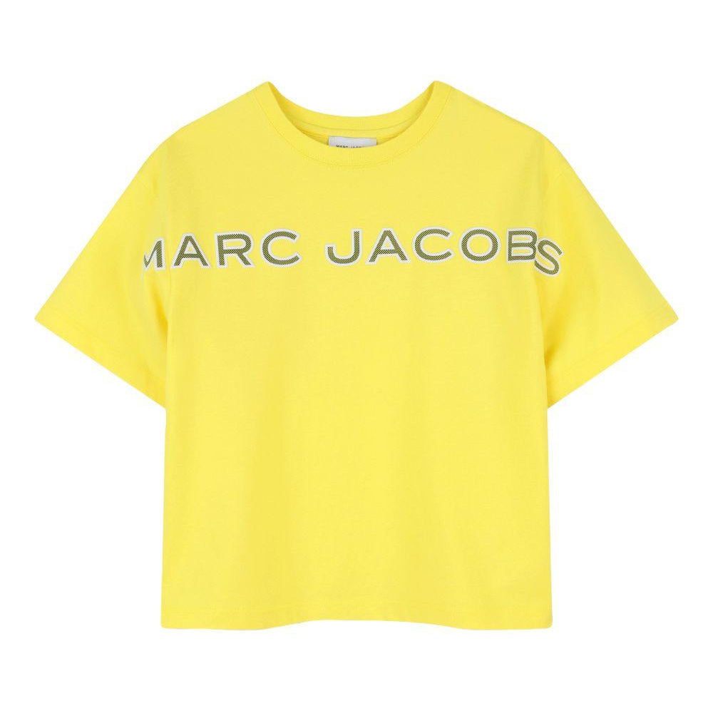 T-shirt per bambino The Marc Jacobs Kids gialla con stampa logo W60766 538 THE MARC JACOBS KIDS