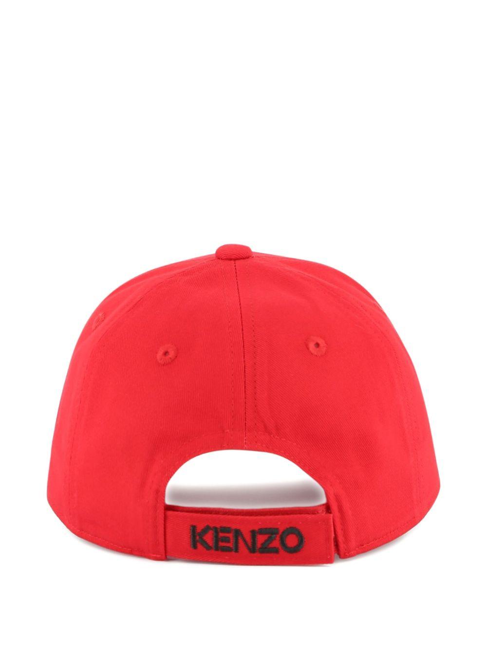 Cappello da baseball per bambino Kenzo Kids rosso con ricamo Tiger Head K61212 968 KENZO KIDS