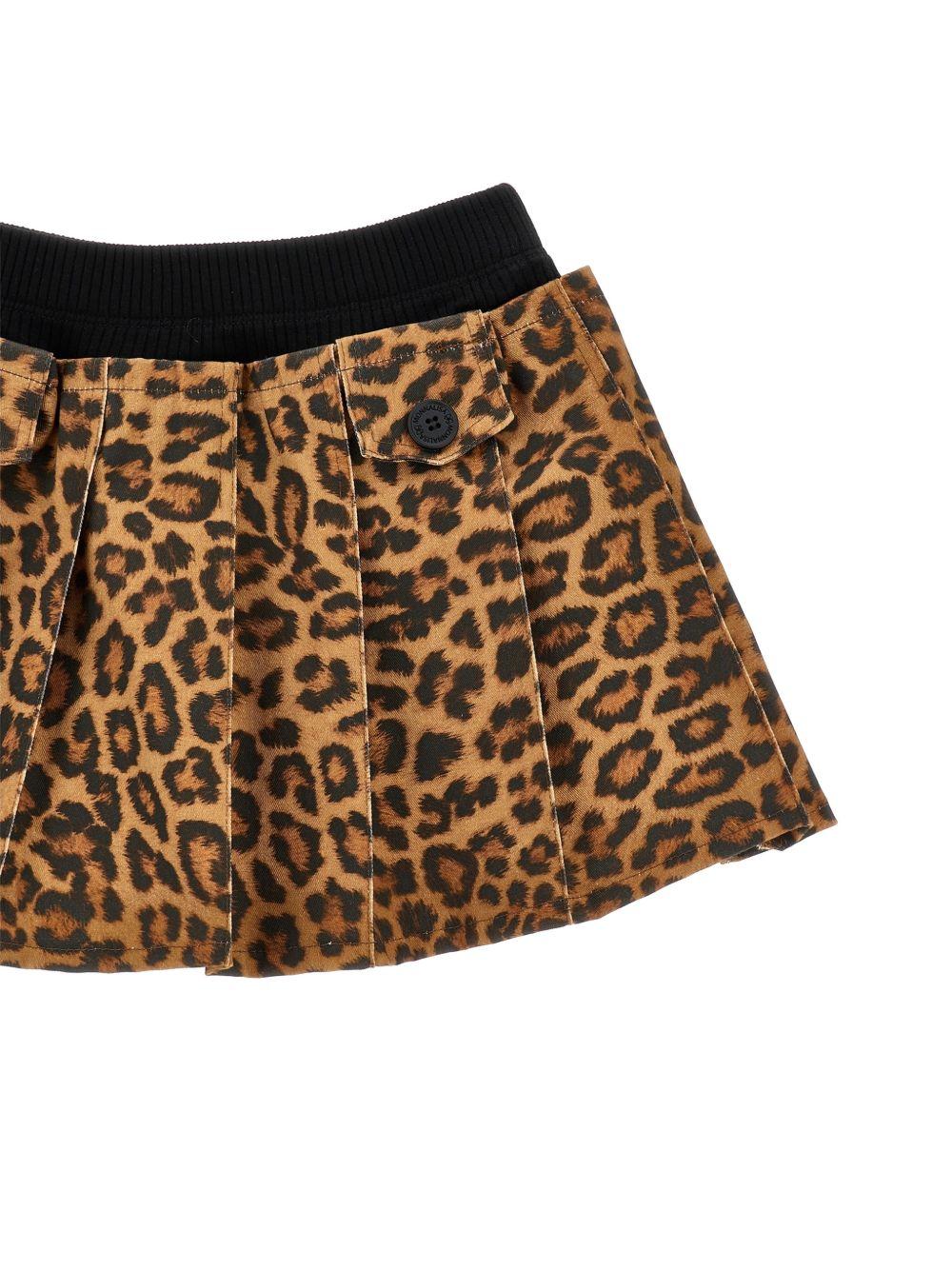 Gonna per bambina Monnalisa Kids animalier con stampa leopardata 41H704 8623 0080 MONNALISA KIDS