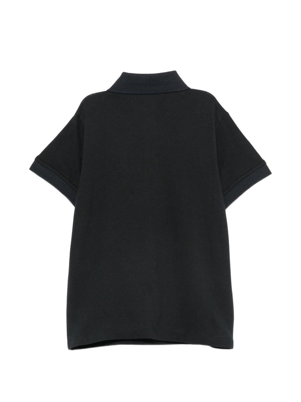 Polo per bambino Emporio Armani Kids nero con abbottonatuira frontale EB001645 AF28486 UB118 EMPORIO ARMANI KIDS