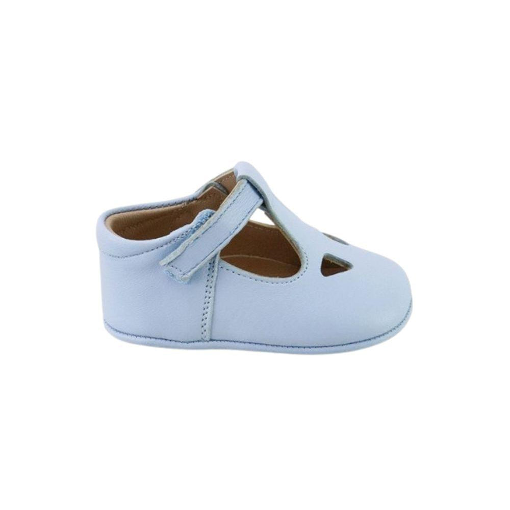 Scarpe primi passi per neonati Eli1957 azzurre con design traforato 0375AL CELESTE Eli Kids