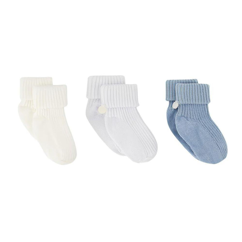 Set di tre calzini per neonato Tartine Et Chocolat multicolore con lavorazione in maglia a coste CC99000 48 TArtine & Chocolat KIDS