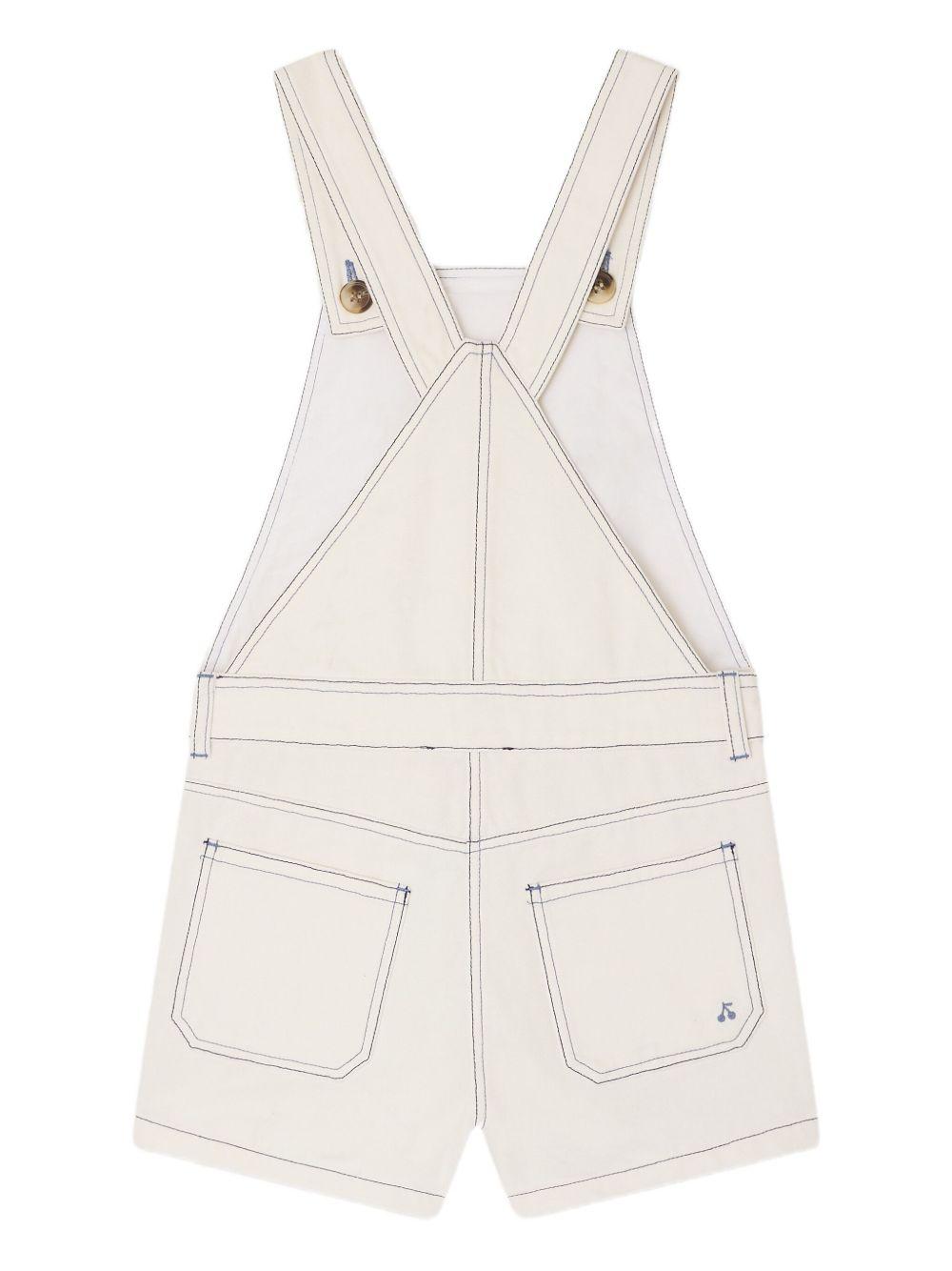 Tuta Laga per bambina Bonpoint bianca con logo sul davanti C06GOVW00001 003 BONPOINT KIDS