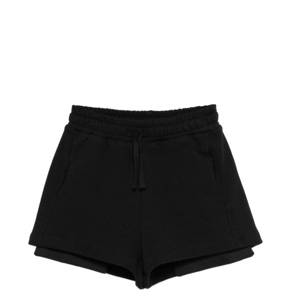 Shorts per bambina MSGM Kids neri con coulisse S6MSJGSH078 110 MSGM KIDS