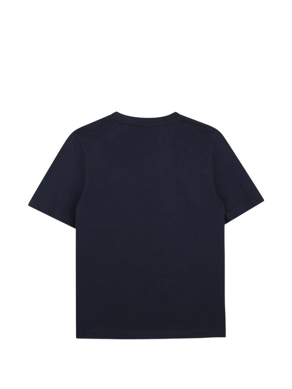 T-shirt per bambino Boss Kids blu con stampa grafica J52978 849 BOSS KIDS