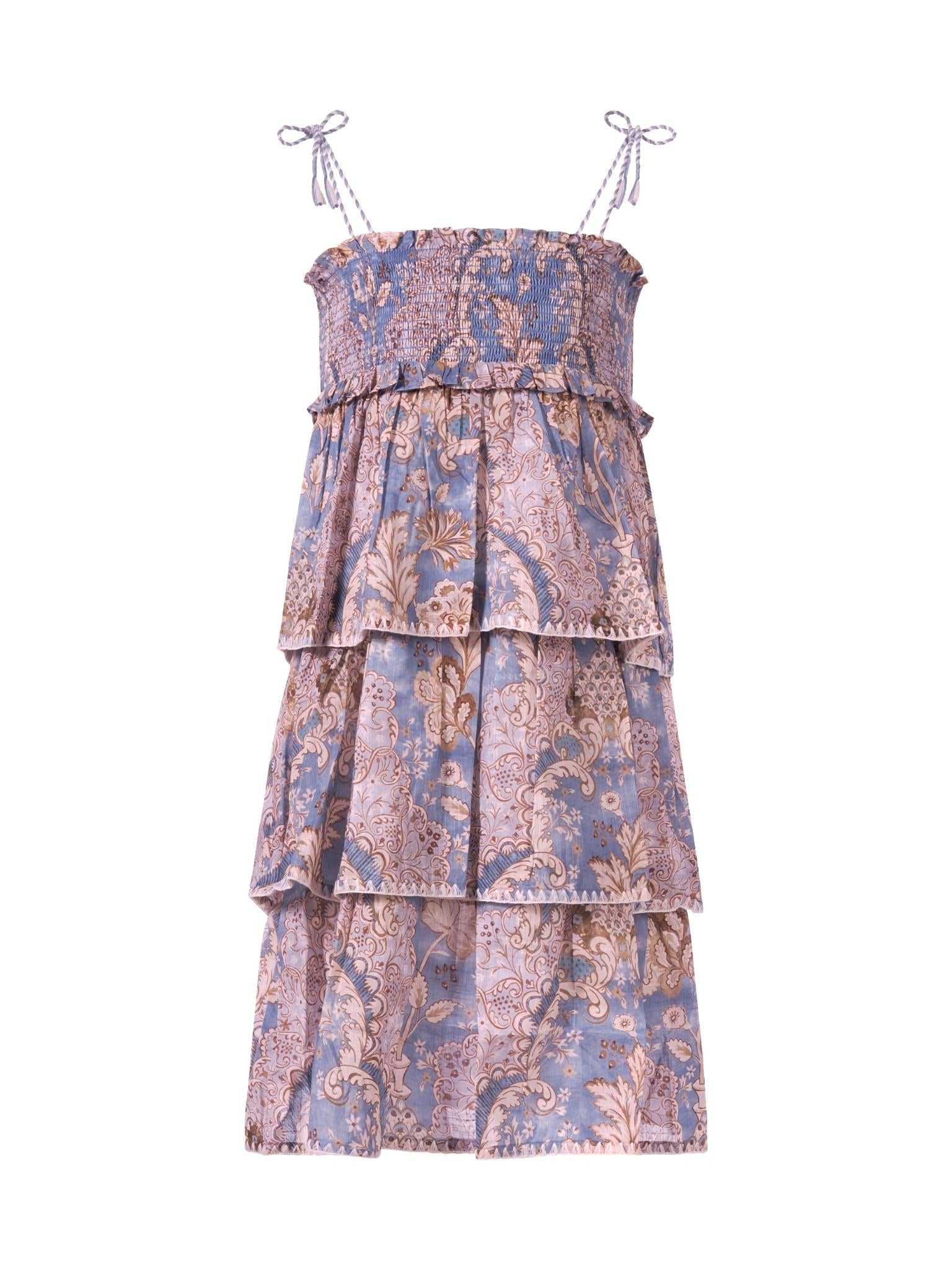 Abito Daylight per bambina Zimmermann Kids multicolore con fiocchi decorativi 1231DR S263 ZIMMERMANN KIDS