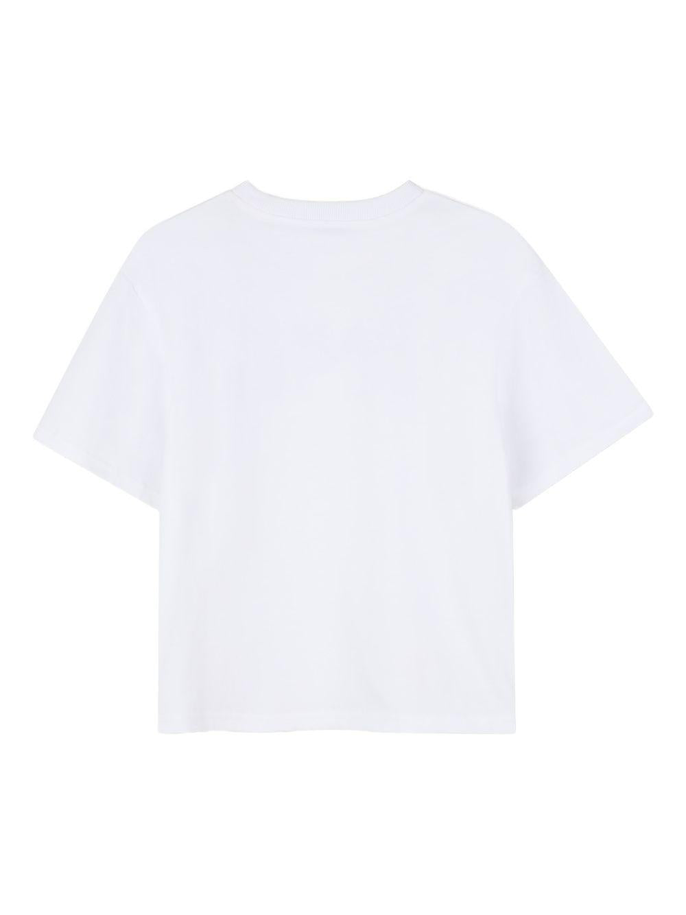 T-shirt per bambina The Marc Jacobs Kids bianca con stampa logo W60746 10P THE MARC JACOBS KIDS