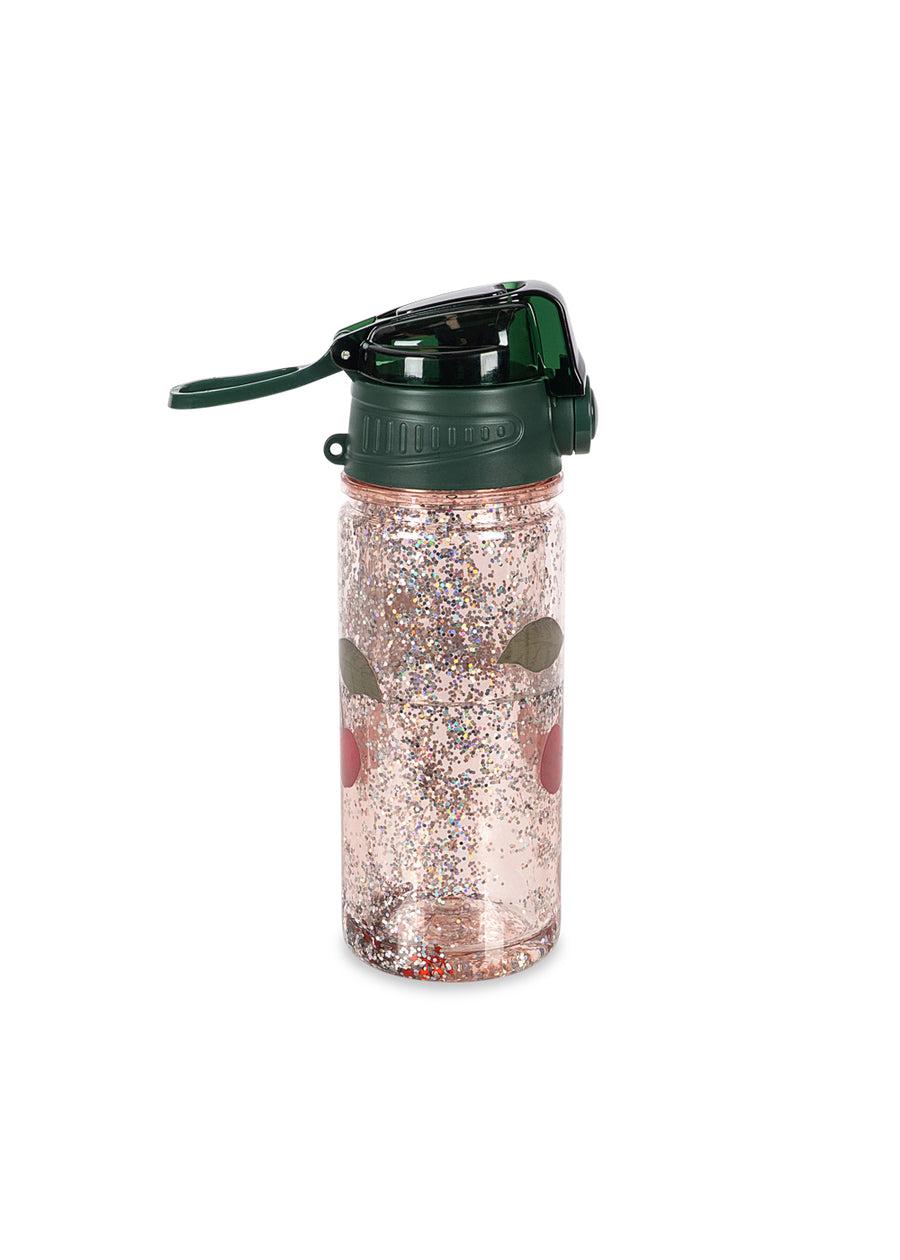 Borraccia per bambina Konges Slojd rosa con stampa ciliegia KS103026 CHERRY GLITTER KONGES SLOJD