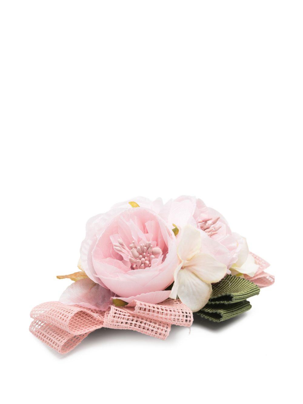 Fermaglio per capelli per bambina Colorichiari rosa con fiori FL938541 AF774 84 COLORICHIARI KIDS