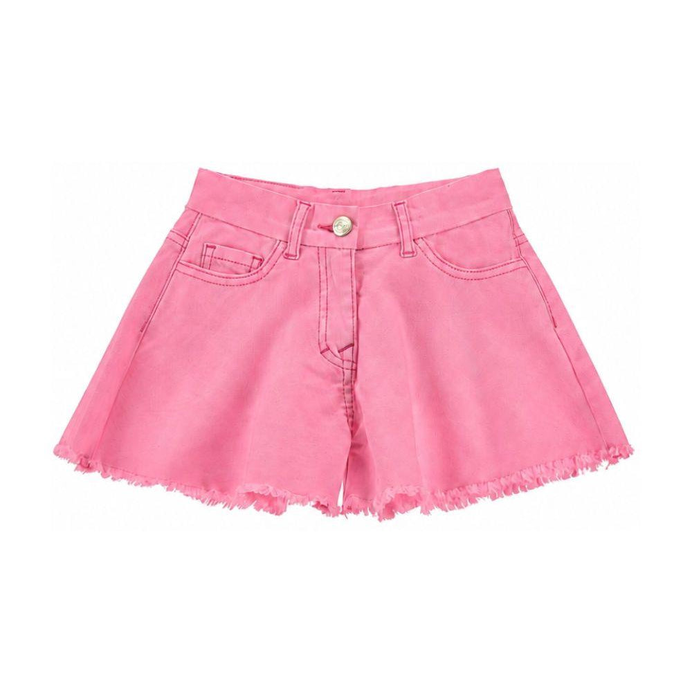 Shorts per bambina Monnalisa Kids x Disney rosa con decorazioni ricamate sul retro 19H420 8043 0093 MONNALISA KIDS