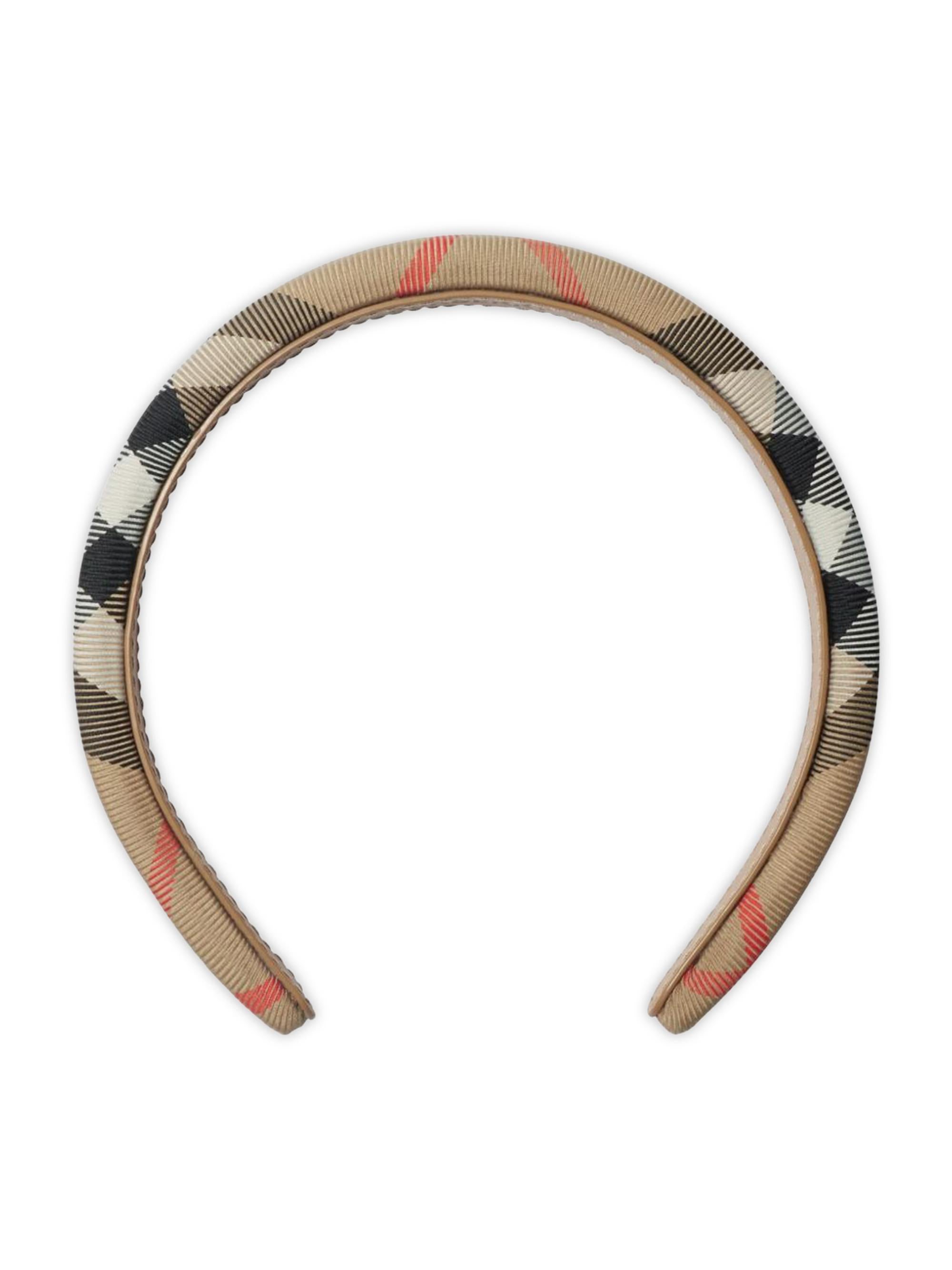 Cerchietto per bambina Burberry Kids beige con motivo Vintage Check 8108699 B9368 BURBERRY KIDS