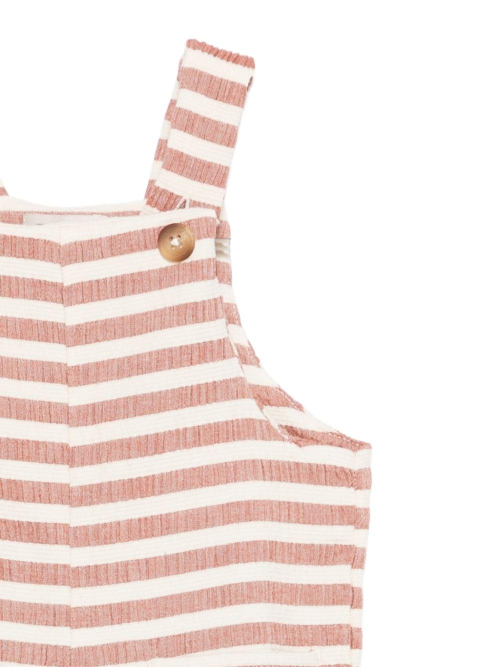Salopette per neonato Donsje multicolor con design a righe 4116300 S0001 DONSJE KIDS