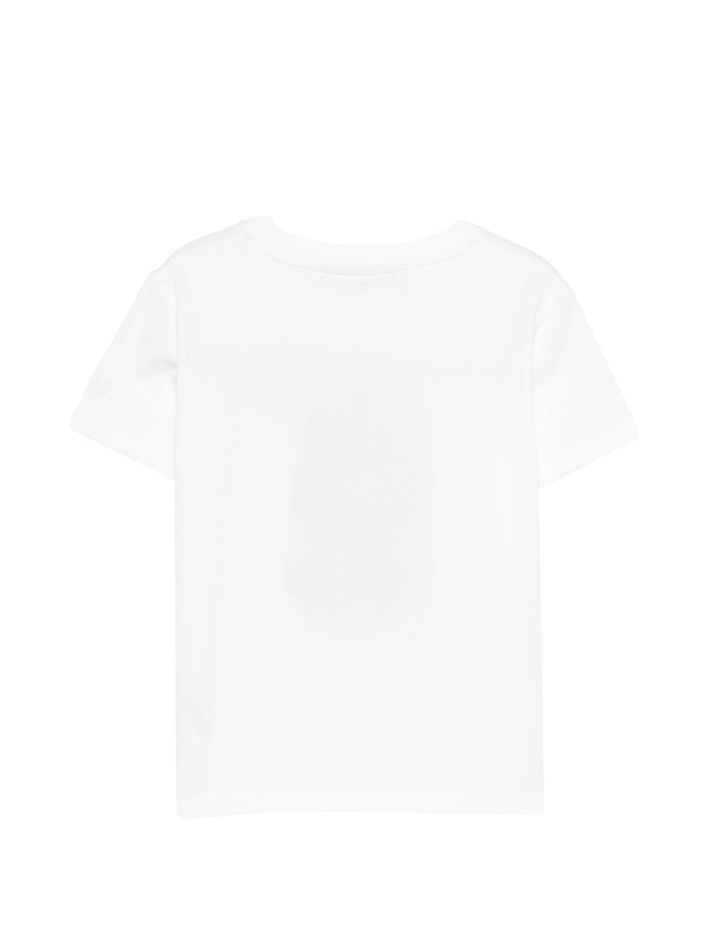 T-shirt per bambina MC2 Saint Barth Kids bianca con ricamo Labubu ELLY001 02132L MC2 ST. BARTH KIDS