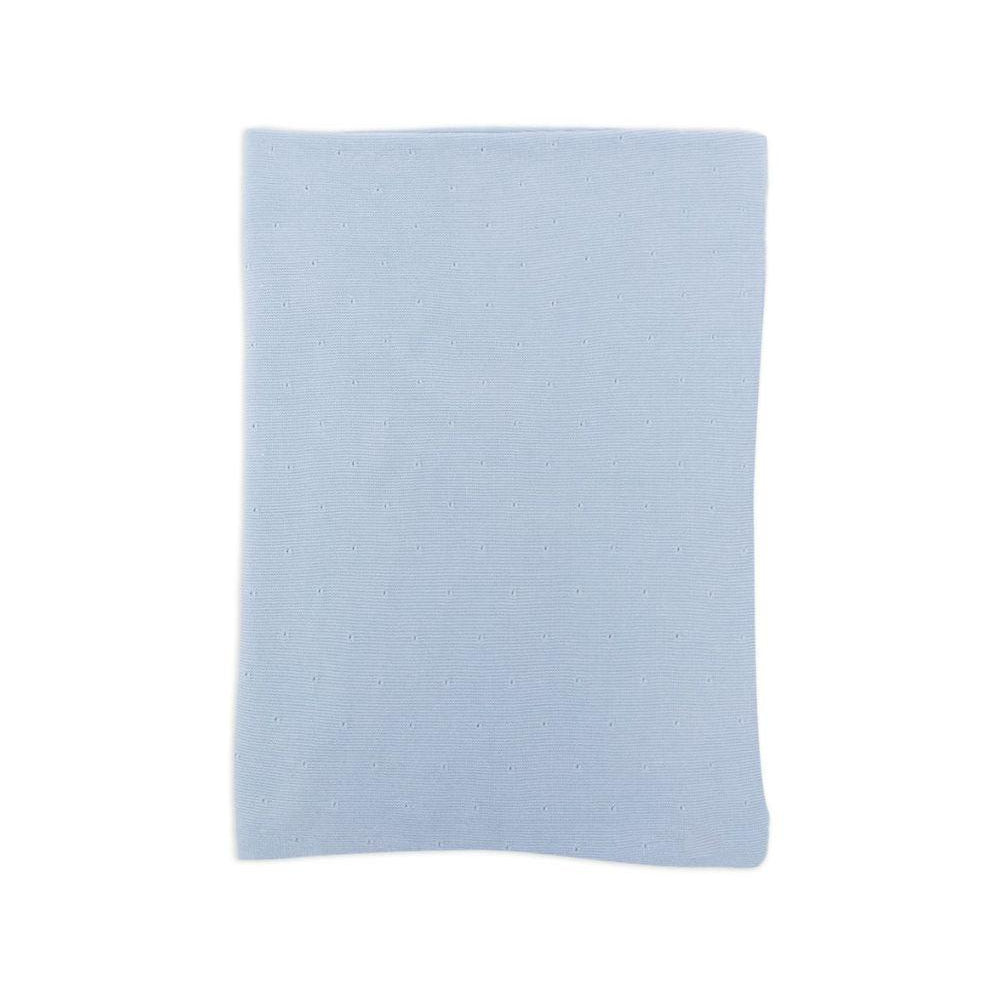 Coperta per neonato Paz Rodriguez blu con decorazione a pointelle 031-123693 860 PaZ RODRIGUEZ KIDS