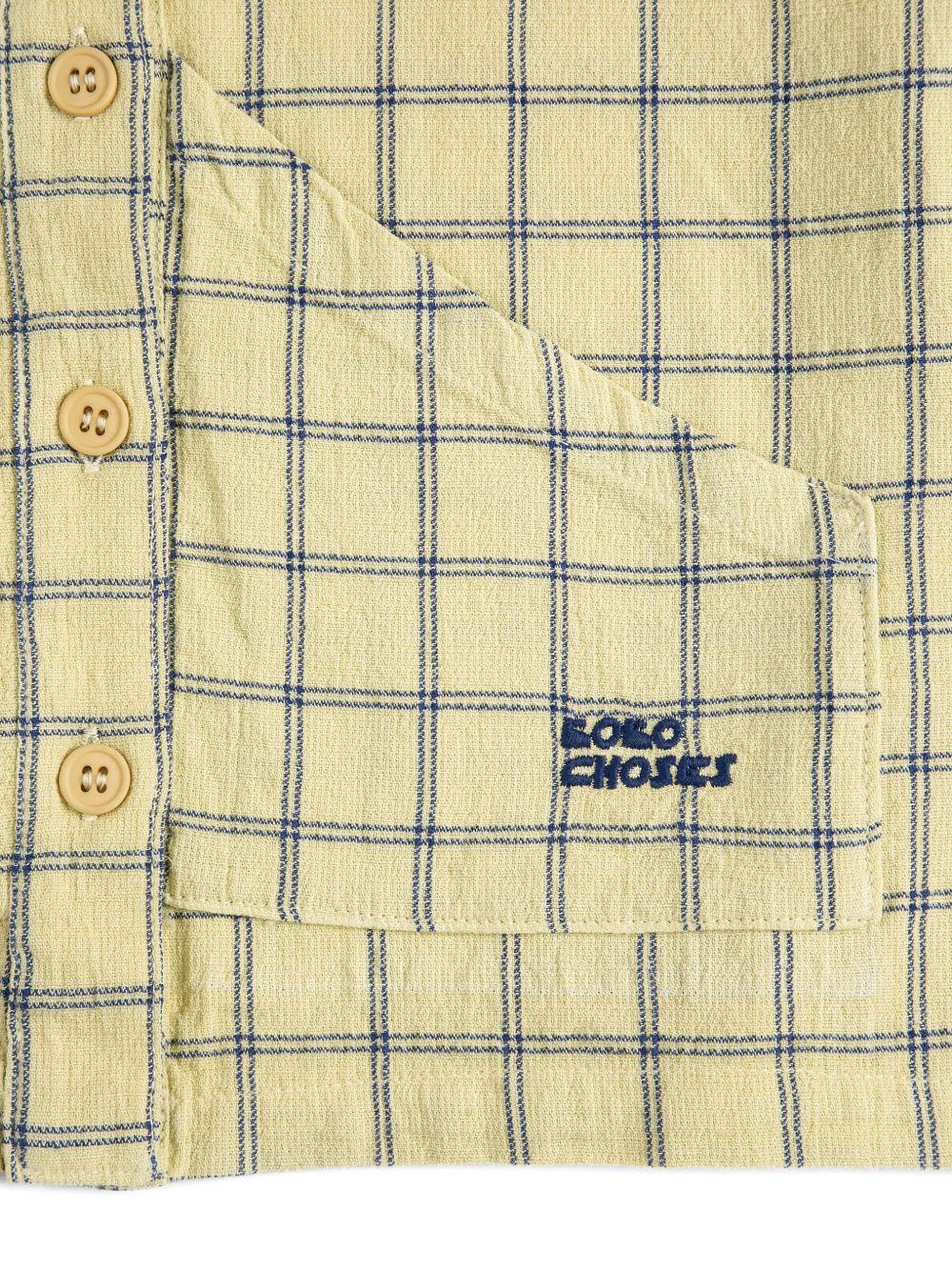 Camicia per bambino Bobo Choses gialla con motivo a quadri B126AC036 721 BOBO CHOSES KIDS