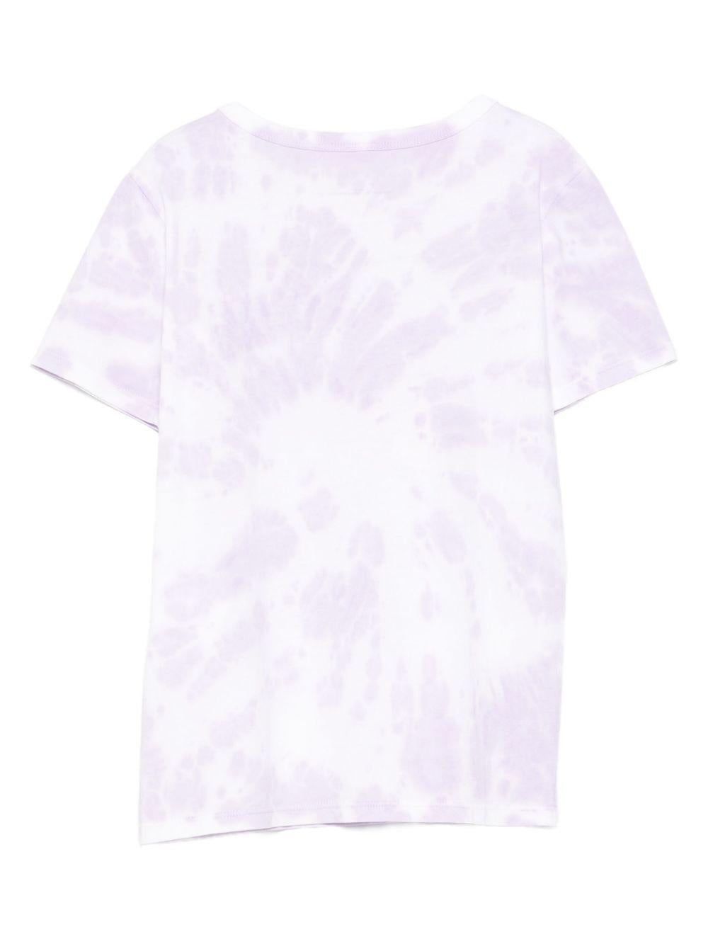 T-shirt per bambina Stella McCartney Kids viola con motivo tie-dye TX8A21 Z3041 999 STELLA McCARTNEY KIDS