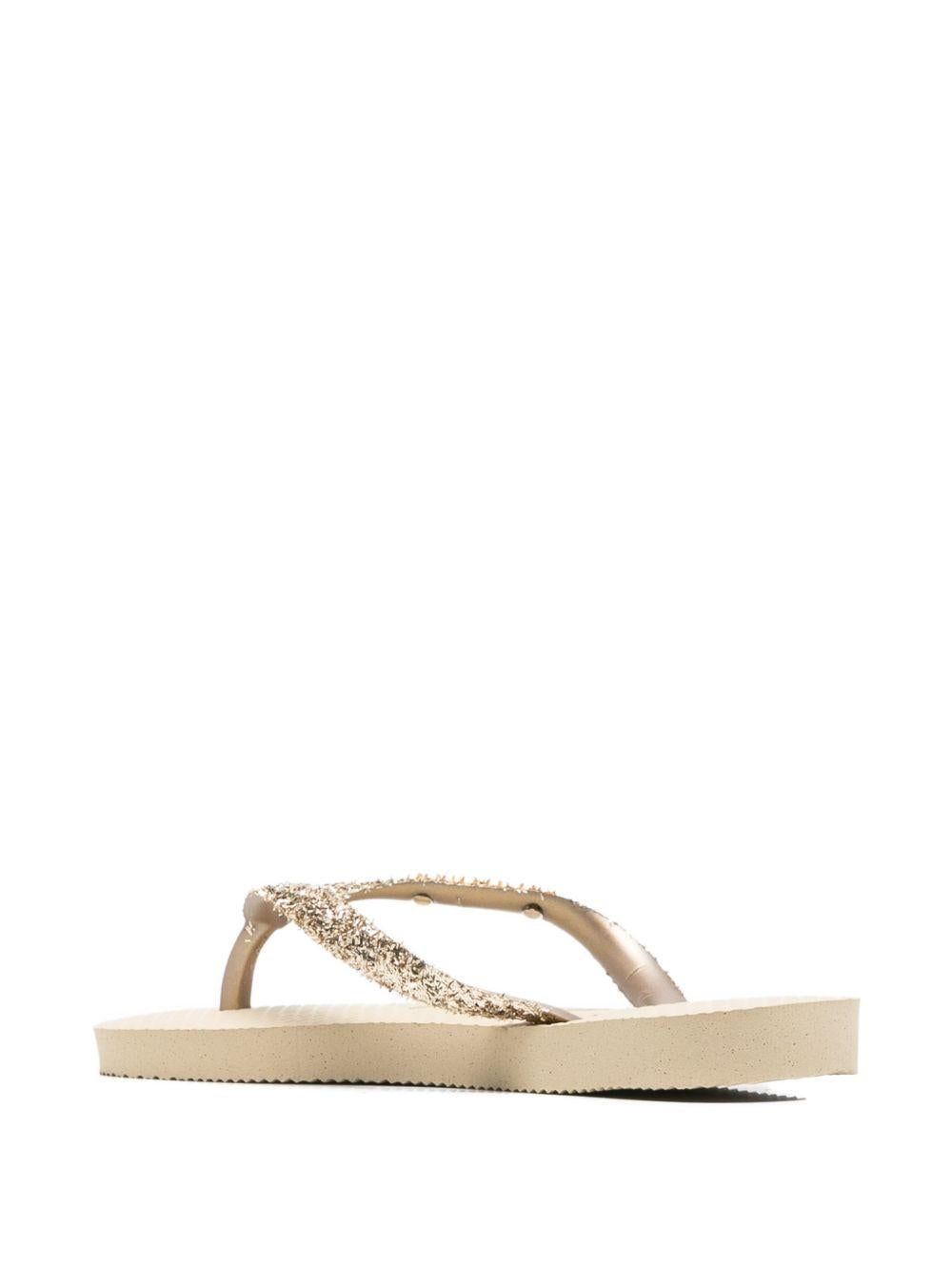 Infradito per bambina Havaianas Kids oro con dettagli glitterati 4146975 0154 HAVAIANAS KIDS