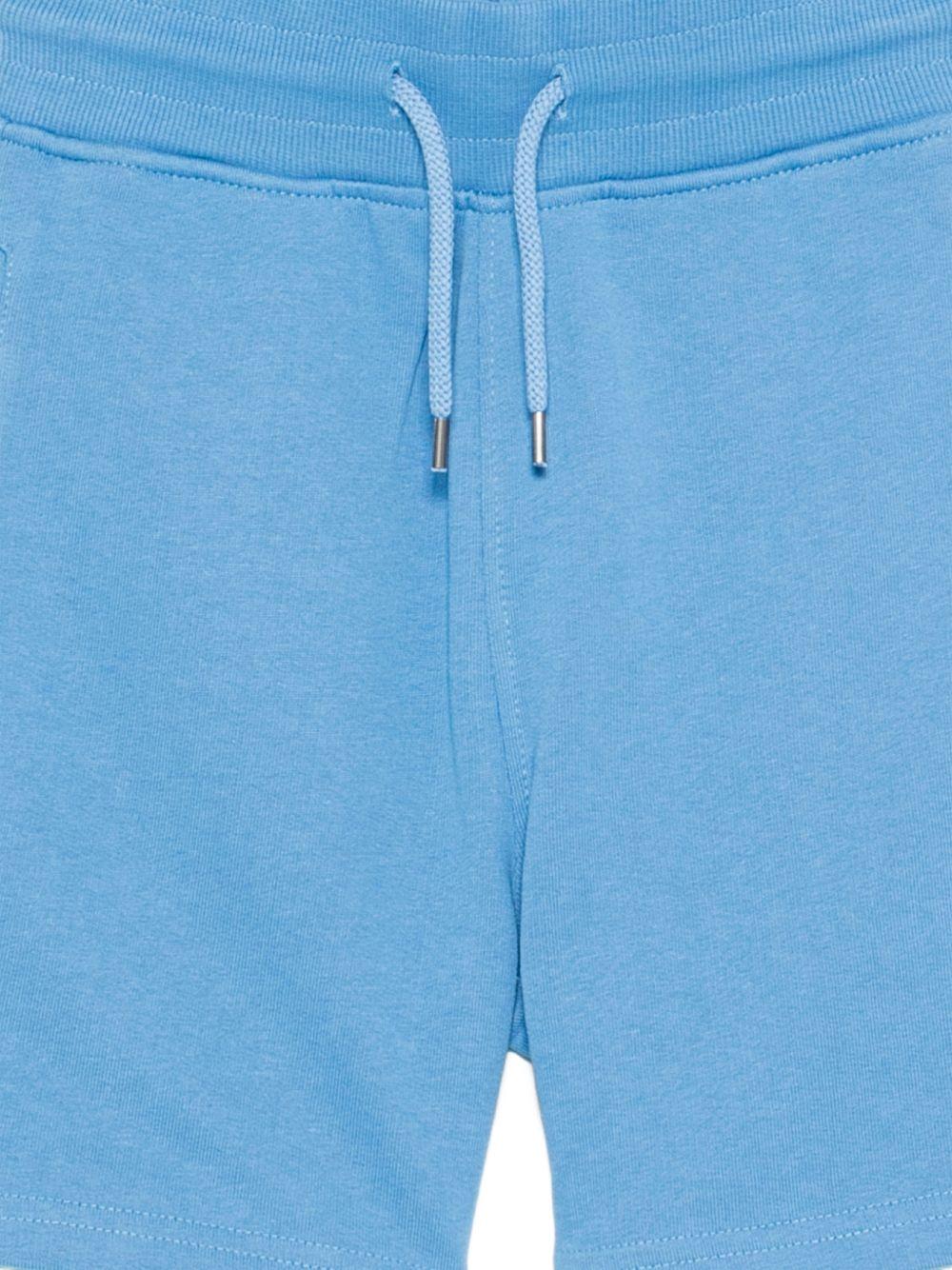 Shorts per bambino Molo azzurro con dettaglio ricamato 6S26H201 5615 MOLO KIDS