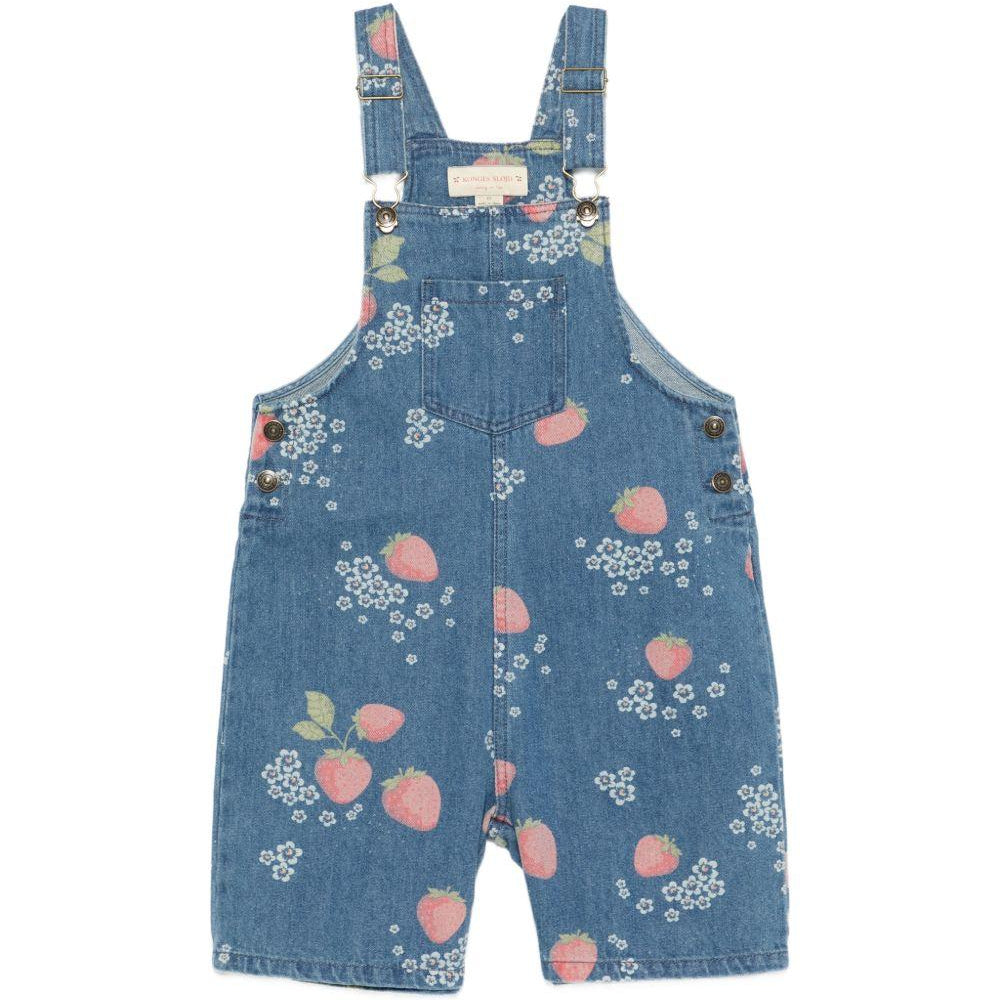 Salopette per bambina Konges Sløjd multicolore con motivo fragole all-over KS104972 SUN KONGES SLOJD KIDS