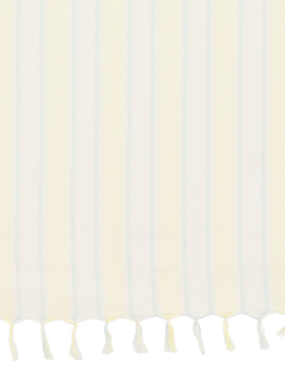 Telo mare MC2 Saint Barth beige e giallo con motivo a righe FOUL002 02600L MC2 ST. BARTH KIDS