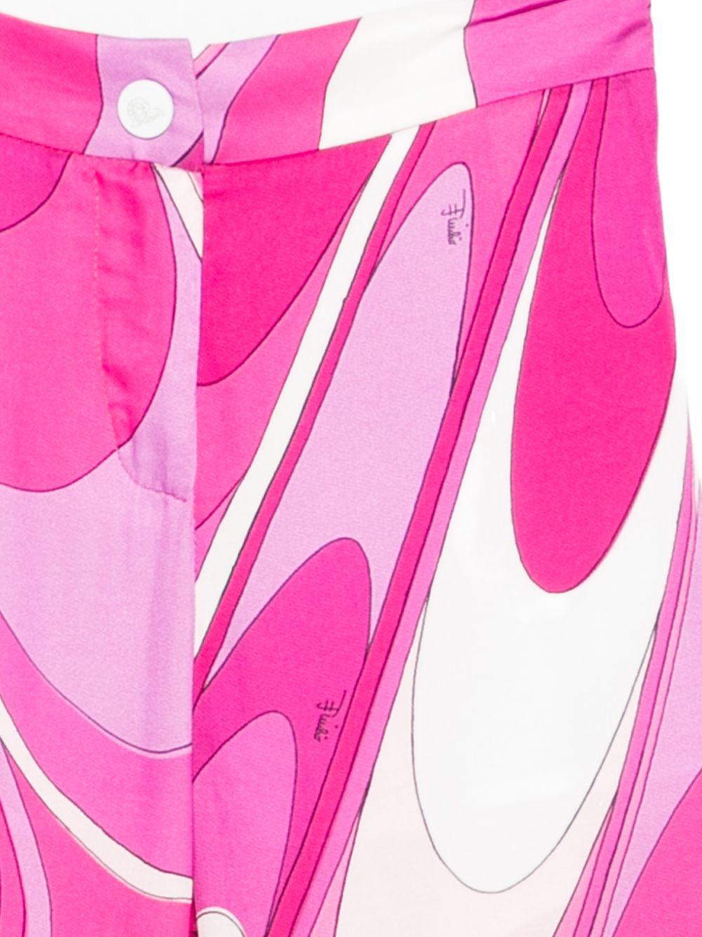 Pantaloni stampa grafica per bambina Emilio Pucci Junior multicolor a fantasia PY6A00 K0284 570BC EMILIO PUCCI JUNIOR