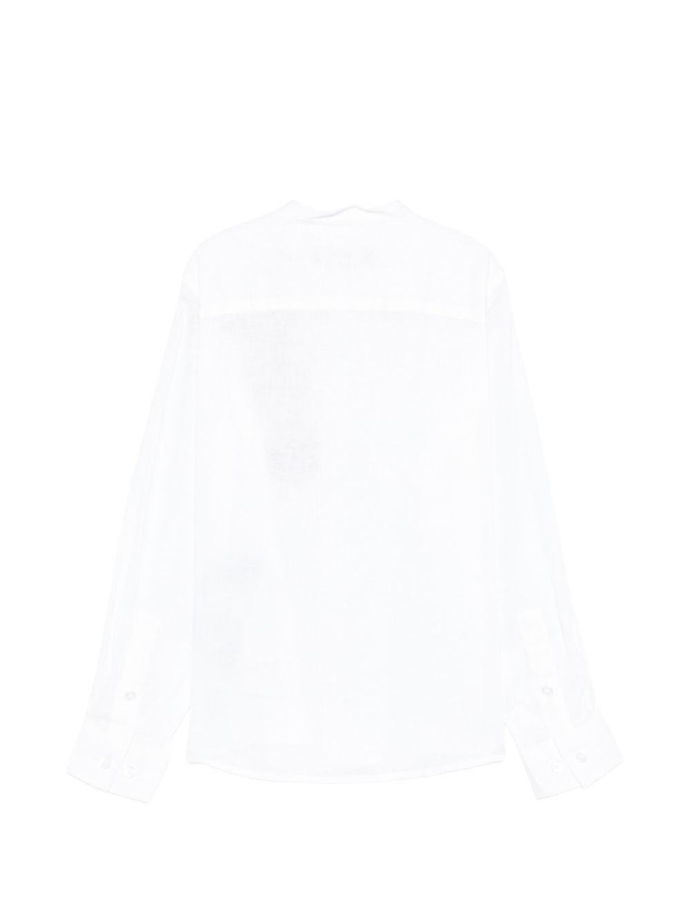 Camicia per bambino Trussardi Junior bianca con tasca sul petto TBP26140CA WHITE TRUSSARDI KIDS