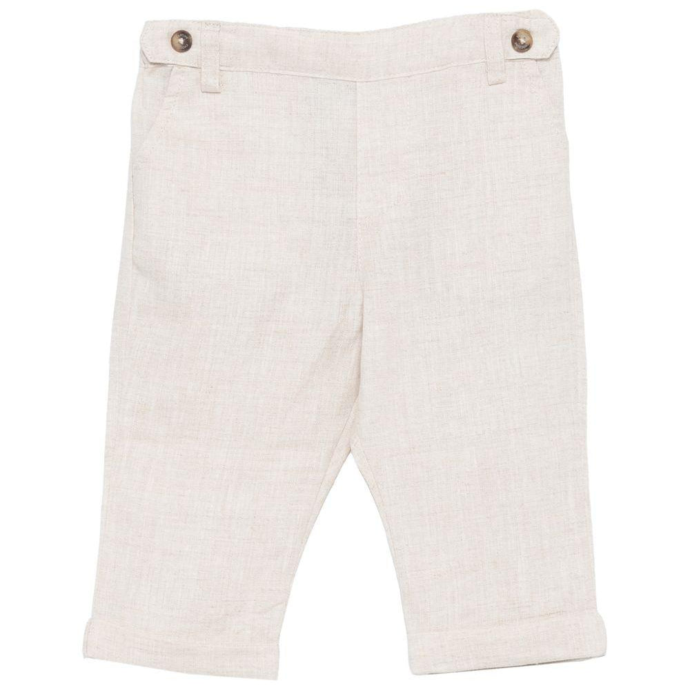 Pantaloni per neonato Tartine Et Chocolat beige con vita elasticizzata CC22001 17 TArtine & Chocolat KIDS