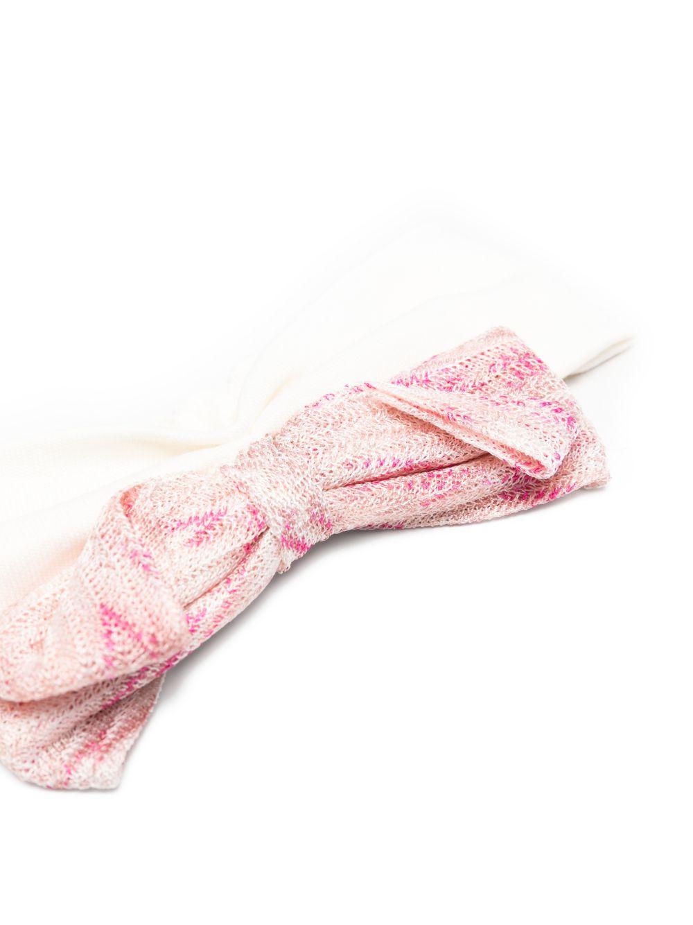 Cerchietto per neonata Missoni Kids bianco avorio con fiocco MY0054 L0392 504AV MISSONI KIDS