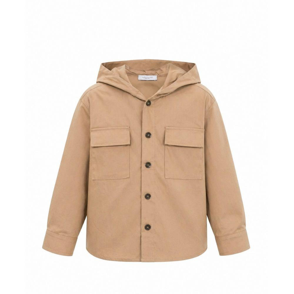 Camicia per bambino Paolo Pecora Kids beige con cappuccio PP4331 KEIGE PAOLO PECORA KIDS