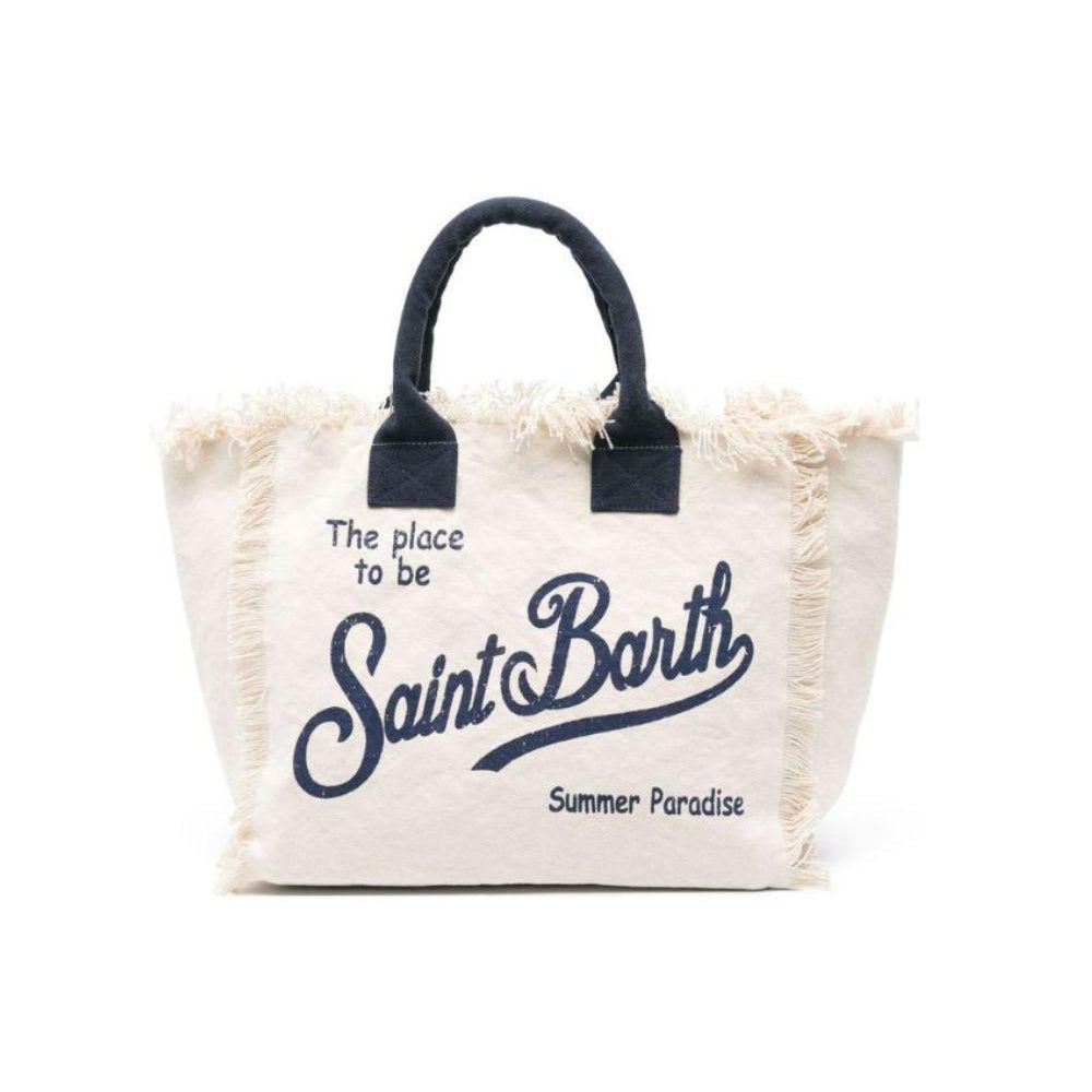 Borsa Vanity MC2 Saint Barth beige con logo a contrasto sul davanti VANI001 02564L MC2 ST. BARTH KIDS