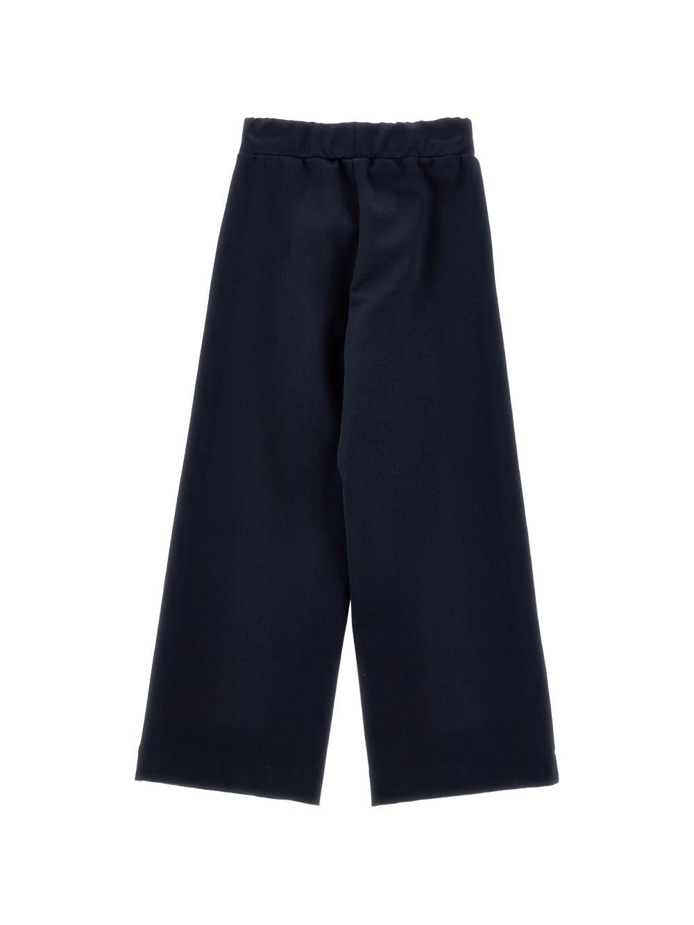 Pantaloni per bambina Monnalisa Kids blu con gamba ampia 18HANT 8225 056S MONNALISA KIDS