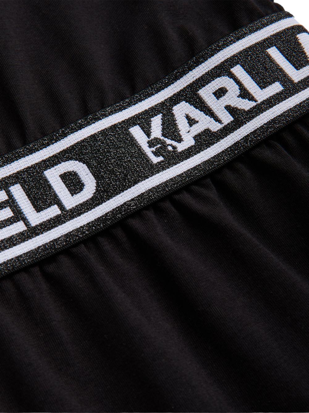 Abito per bambina Karl Lagerfeld Kids nero con banda logo Z31152 09B KARL LAGERFELD KIDS