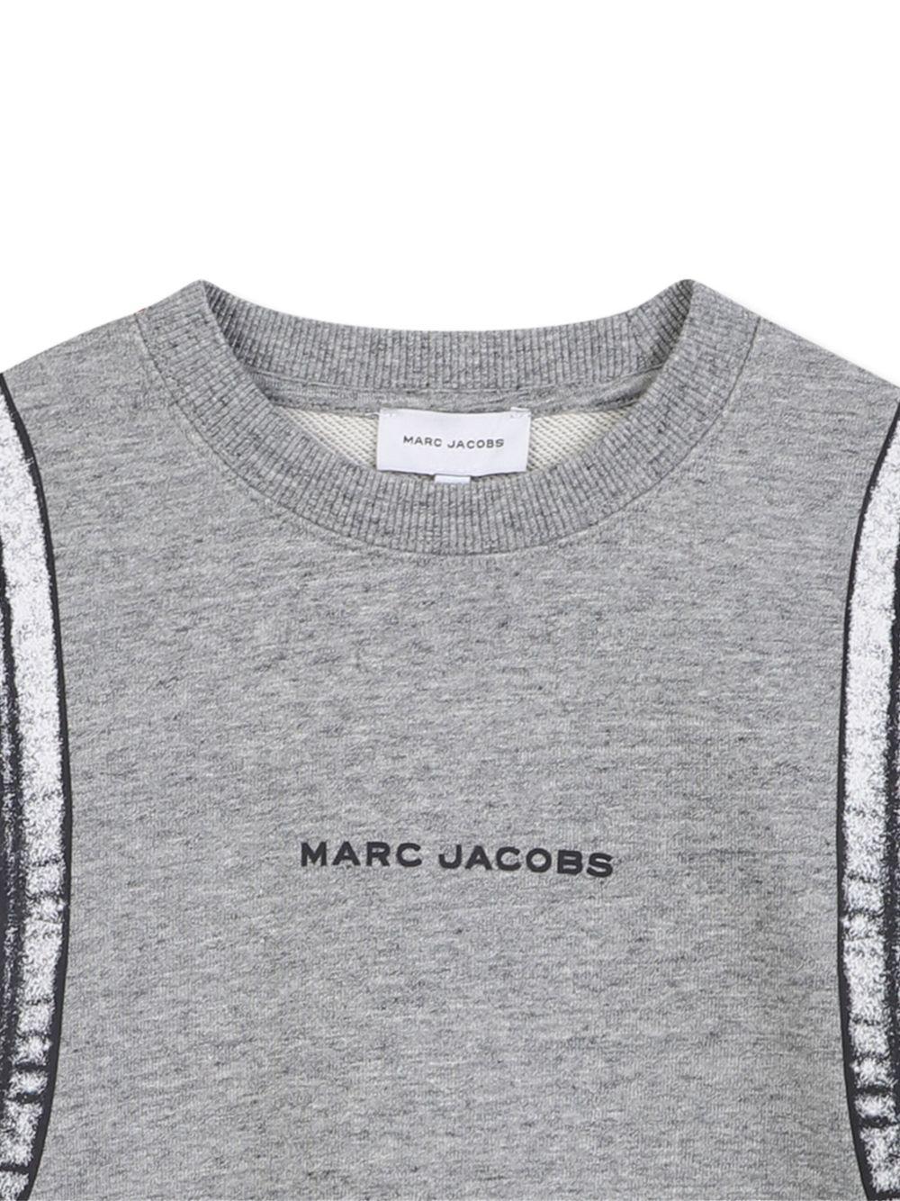 Felpa per bambino The Marc Jacobs Kids grigio con stampa grafica W60623 A35 THE MARC JACOBS KIDS