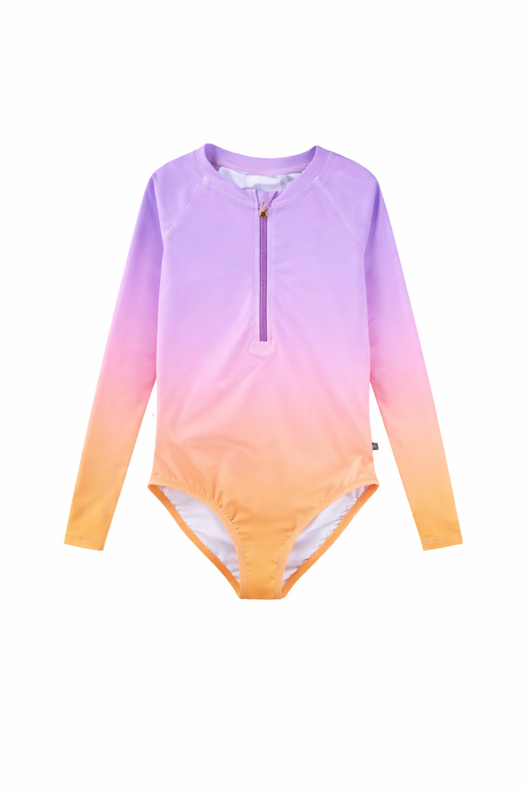 Costume intero Necky per bambina Molo viola con zip sul davanti 8S26P516 5225 MOLO