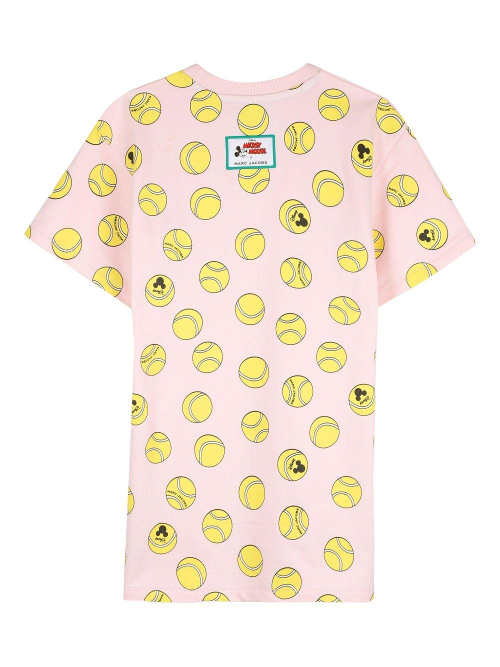 Abito per bambina The Marc Jacobs Kids x Disney con stampa palle da baseball all-over W60712 475 THE MARC JACOBS KIDS