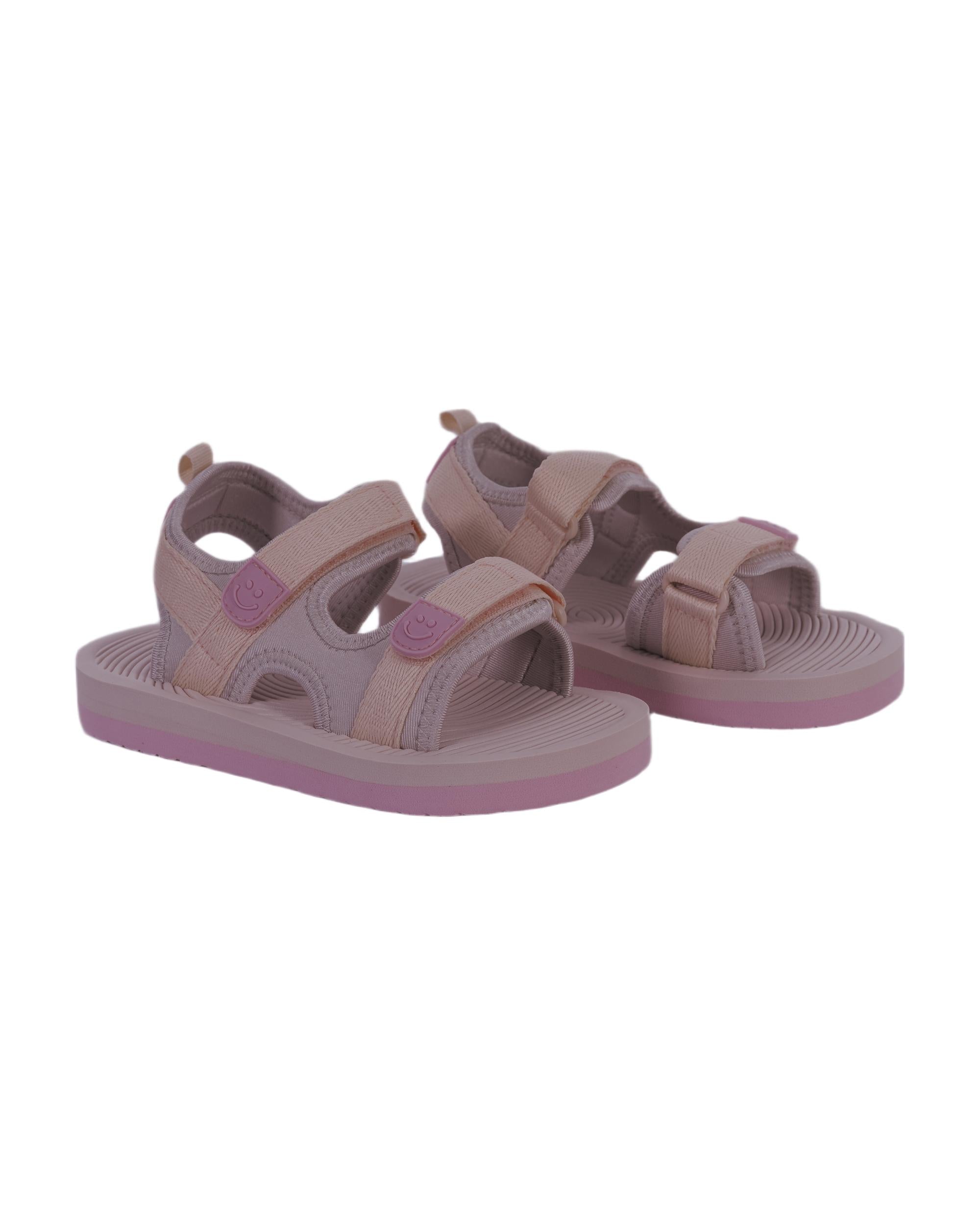 Sandali per bambina Molo rosa con fasce e motivo smile 7S26U301 5606 MOLO