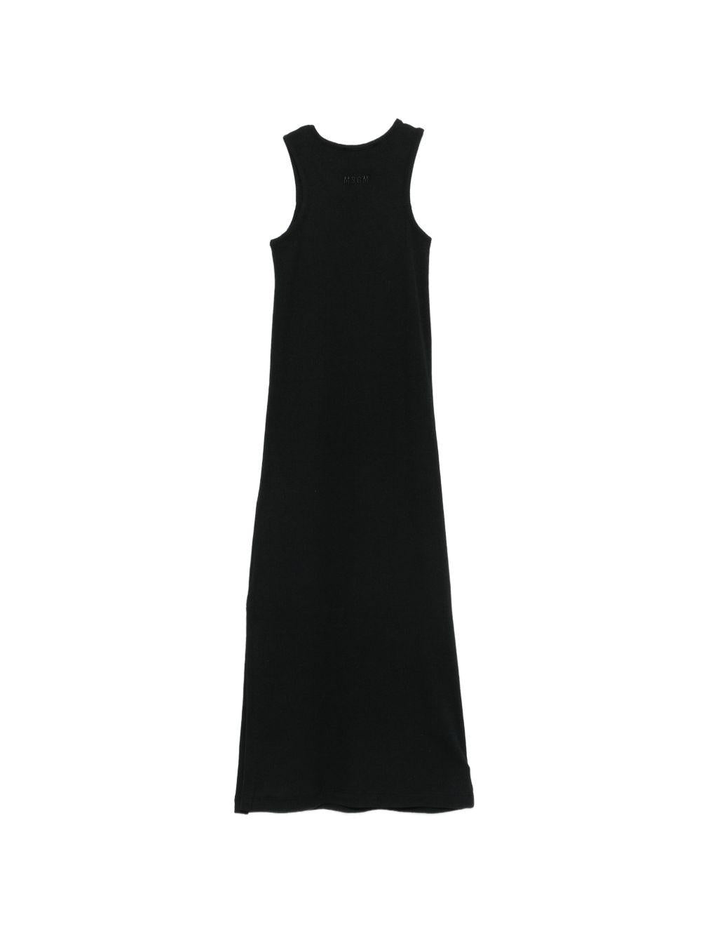 Abito per bambina MSGM Kids nero con dettagli a pois S6MSJGDR101 110 MSGM KIDS