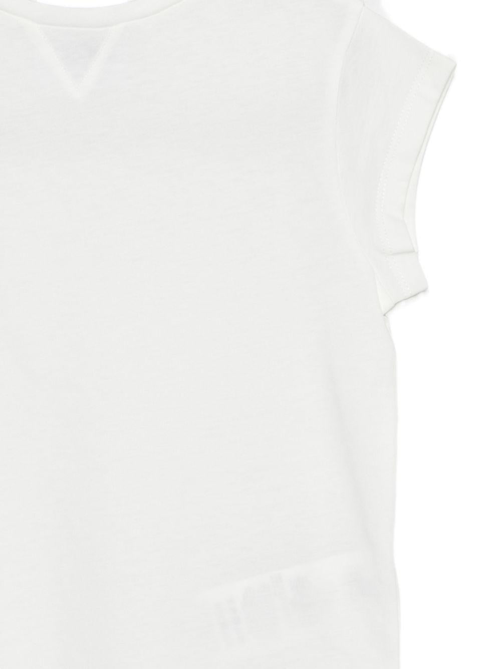 T-shirt per bambina Douuod Kids bianca con logo sul retro DY8A31 Z3708 101 DOUUOD KIDS
