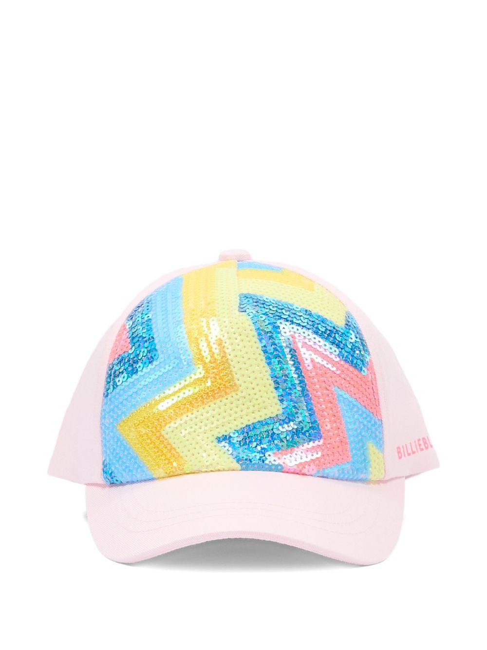 Cappello per bambina Billieblush rosa con decorazione in paillettes U22008 44L BILLIEBLUSH KIDS