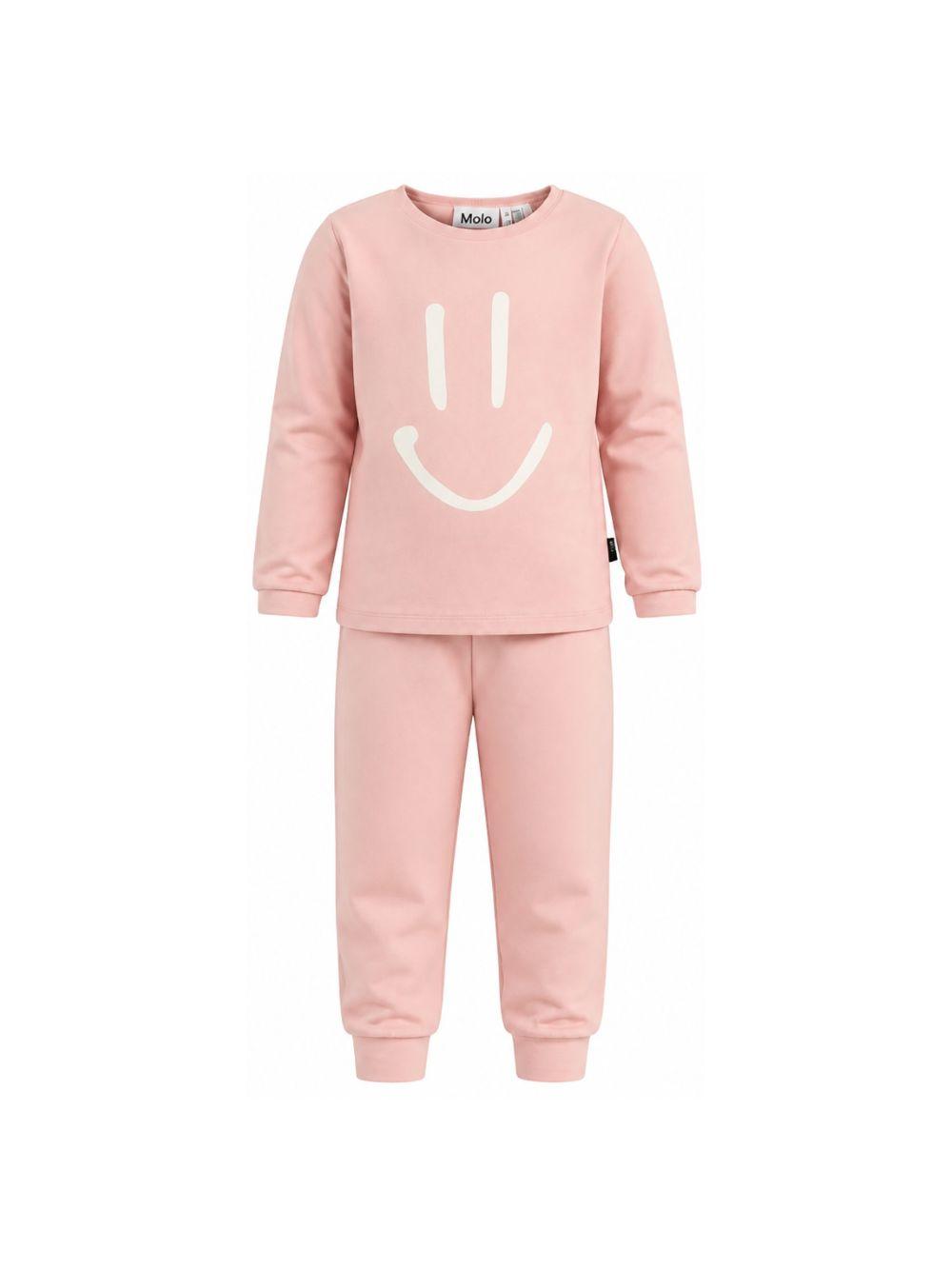 Pigiama per bambina Molo Kids rosa con motivo smiley 6W26R503 5724 MOLO KIDS