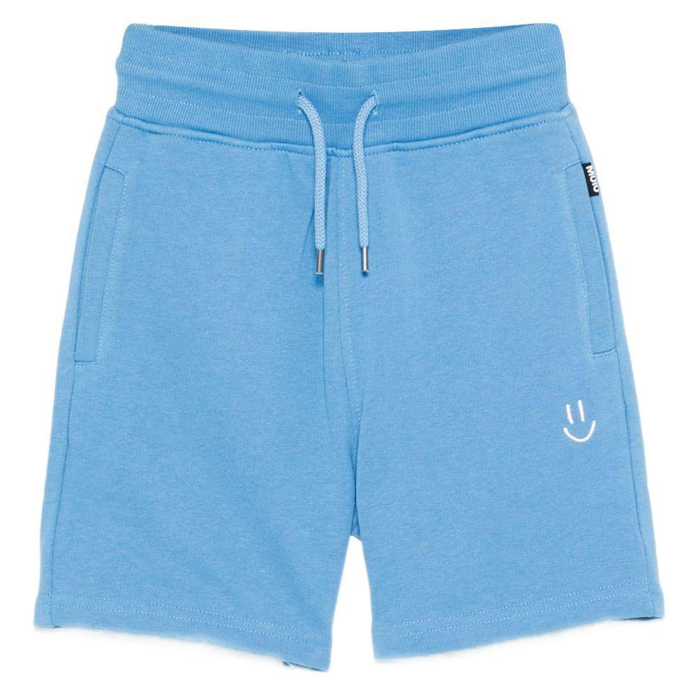 Shorts per bambino Molo azzurro con dettaglio ricamato 6S26H201 5615 MOLO KIDS