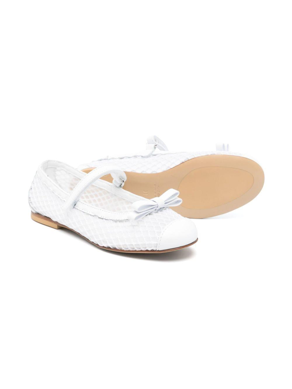Ballerine per bambina Andrea Montelpare bianche con strato a rete 80822 BIANCO MONTELPARE TRADITION KIDS