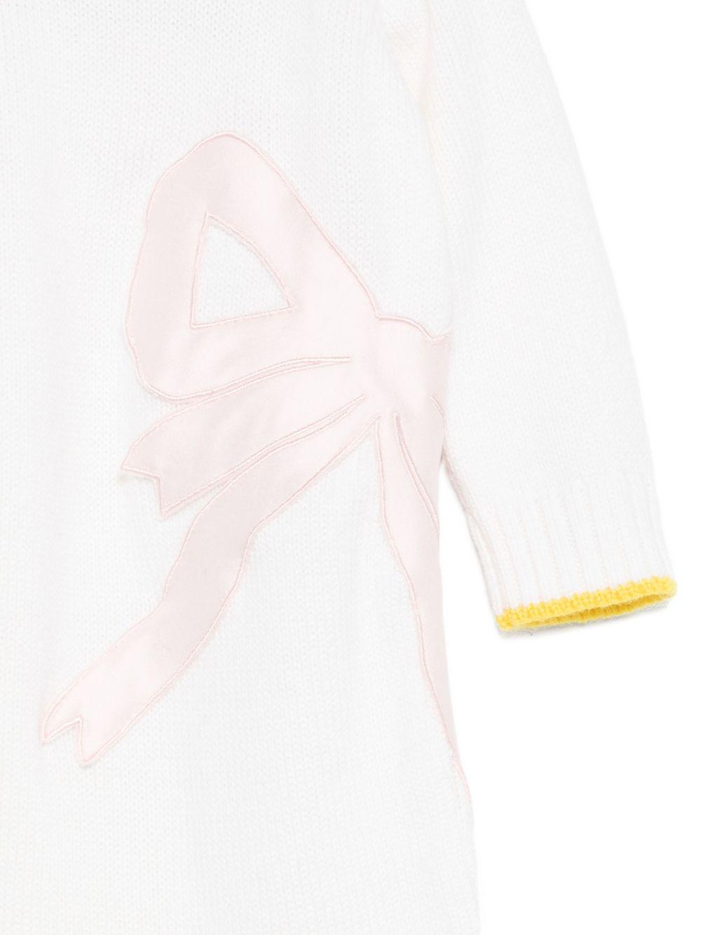 Tutina per neonata Gensami Kids bianco con fiocco TU-FIOCCOT-WE OFF WHITE GENSAMI