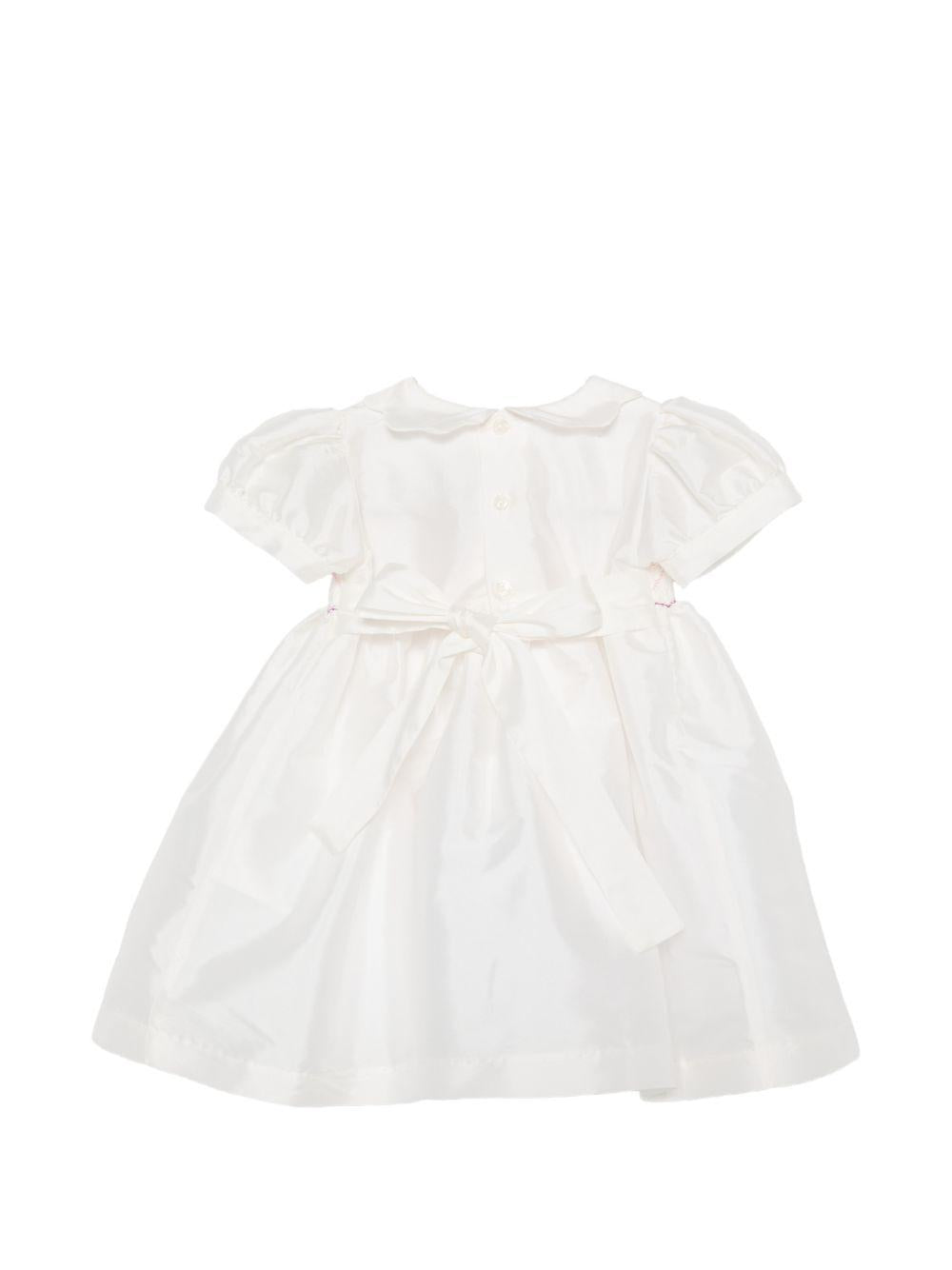 Abito per neonata Mariella Ferrari bianco con ricamo floreale ATD4 070 MARIELLA FERRARI KIDS