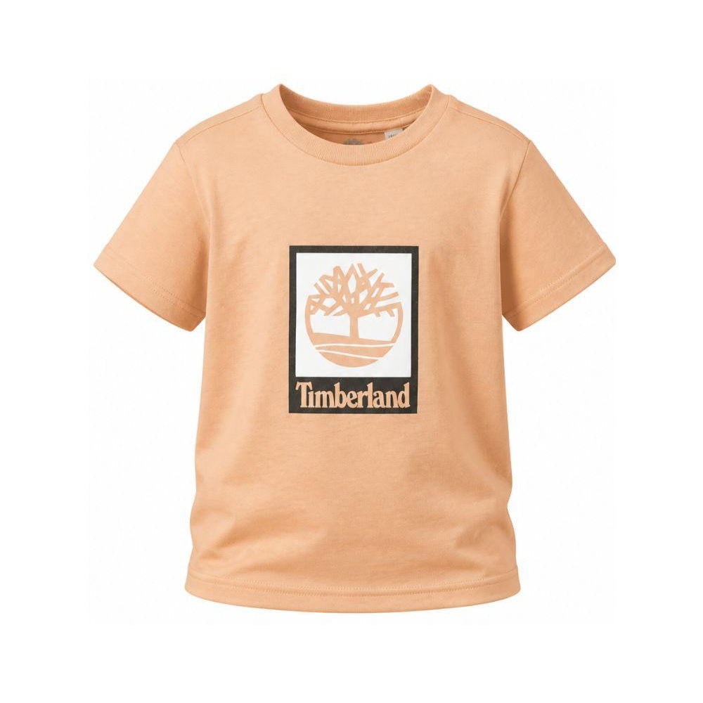 T-shirt per bambino Timberland Kids beige con stampa grafica T60969 230 TIMBERLAND KIDS