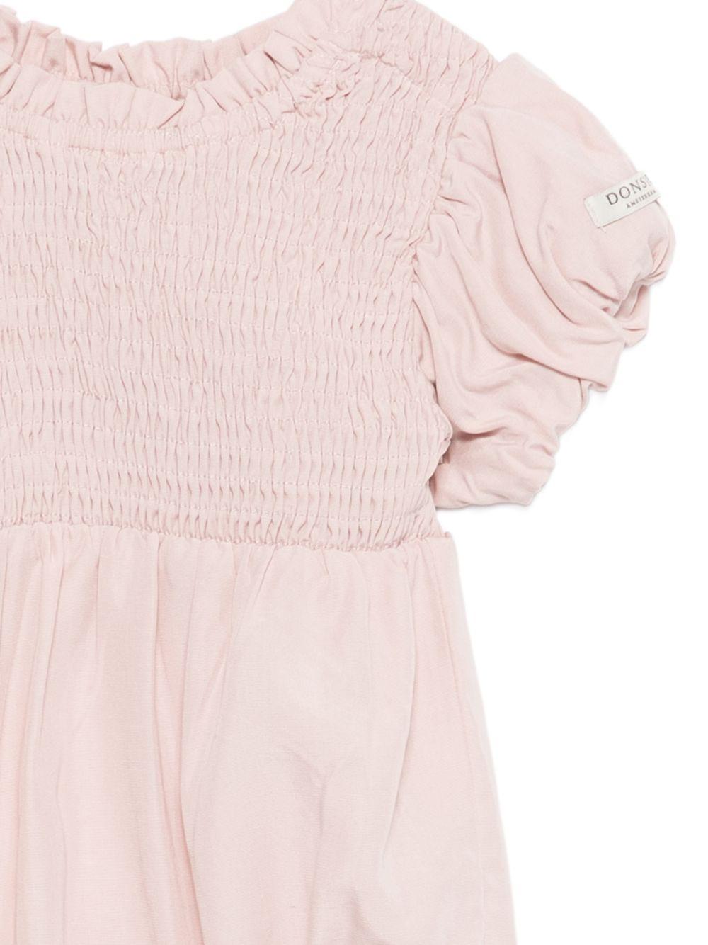 Tutina Eledor per neonata Donsje rosa con corpetto arricciato 3045600 00122 DONSJE KIDS