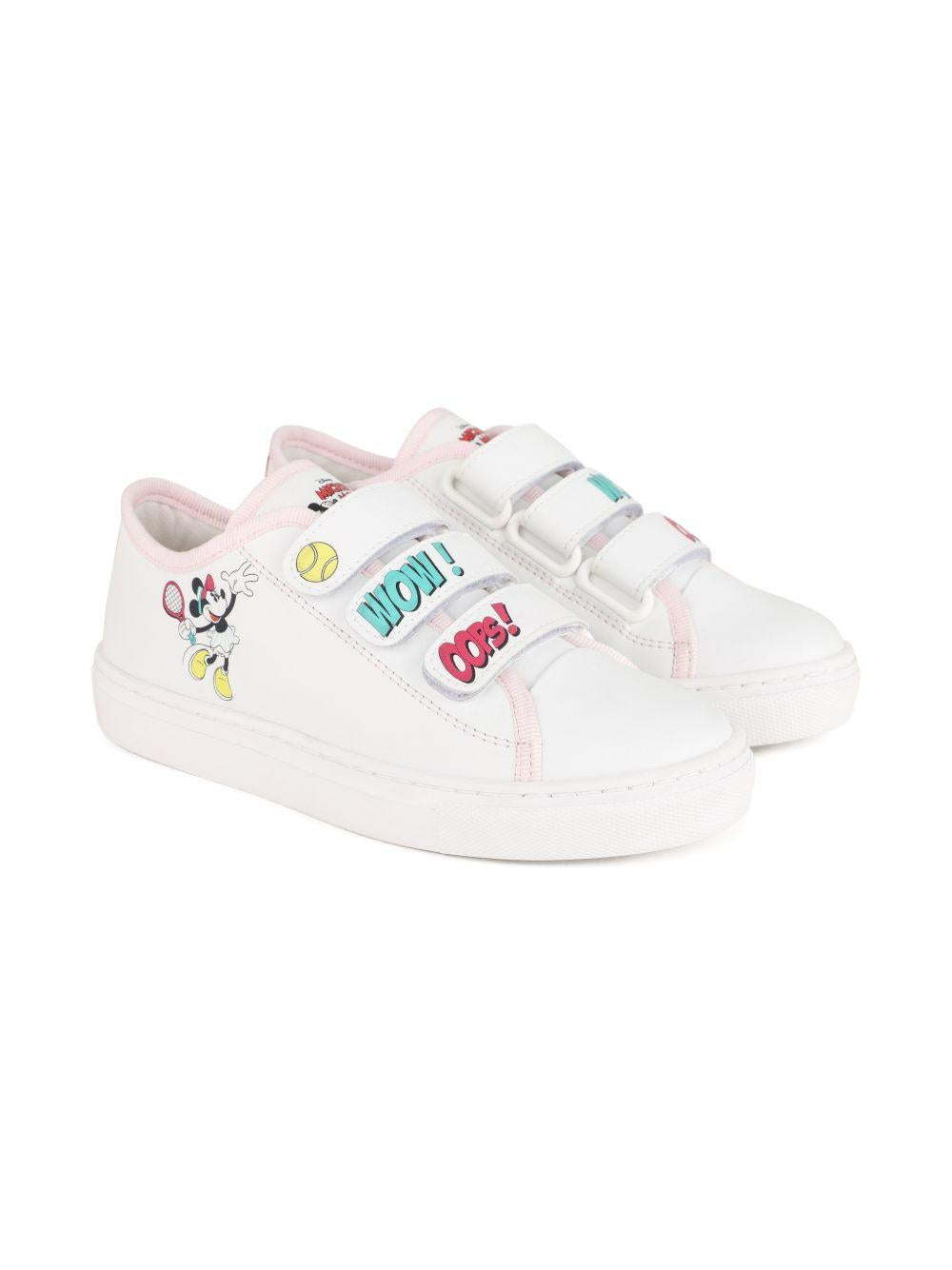 Scarpe per bambina The Marc Jacobs x Mickey Mouse bianche con punta tonda W60824 10P THE MARC JACOBS KIDS