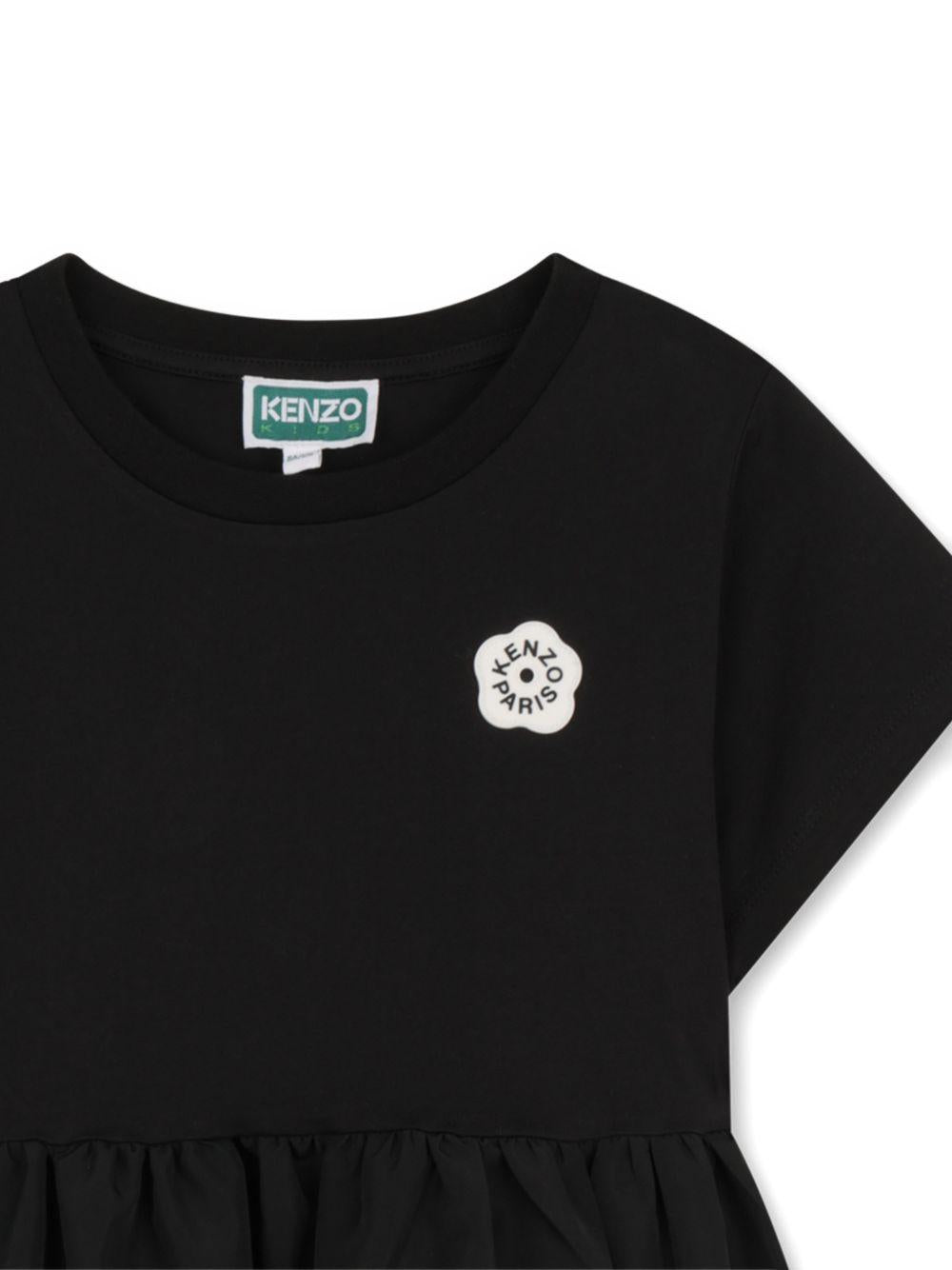 Abito per bambina Kenzo Kids nero con vita elasticizzata K61781 09B KENZO KIDS