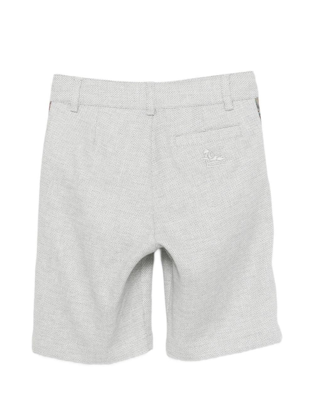 Shorts per bambino Etro Kids grigio con inserti paisley GY6P69 I0314 956 ETRO KIDS