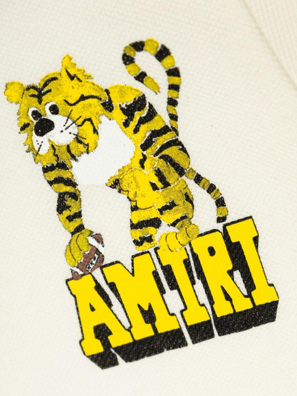 Polo per bambino Amiri Kids bianca con ricamo logo AKJYPO1010 127 AMIRI